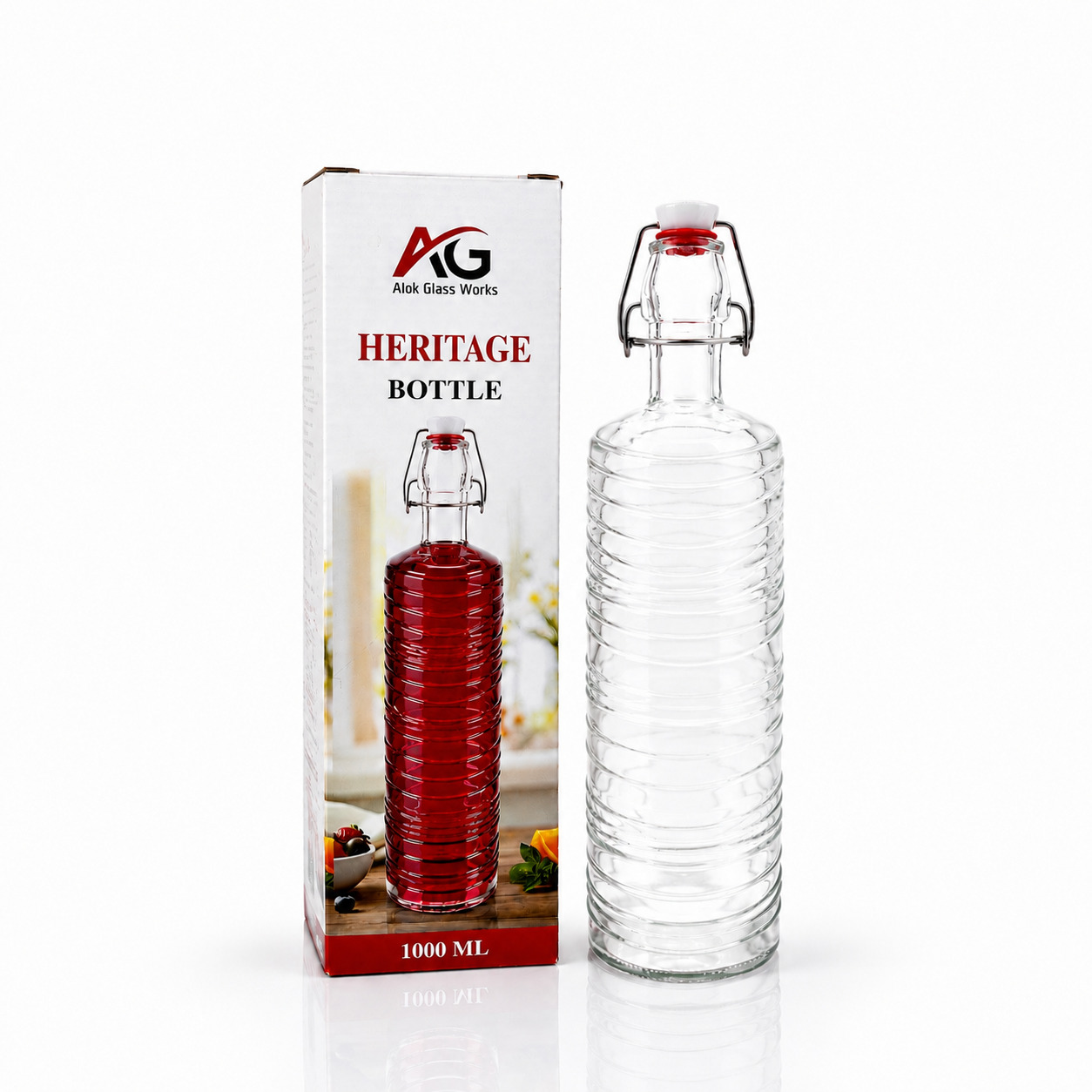 1000ml Heritage Glass Bottle (1pc)